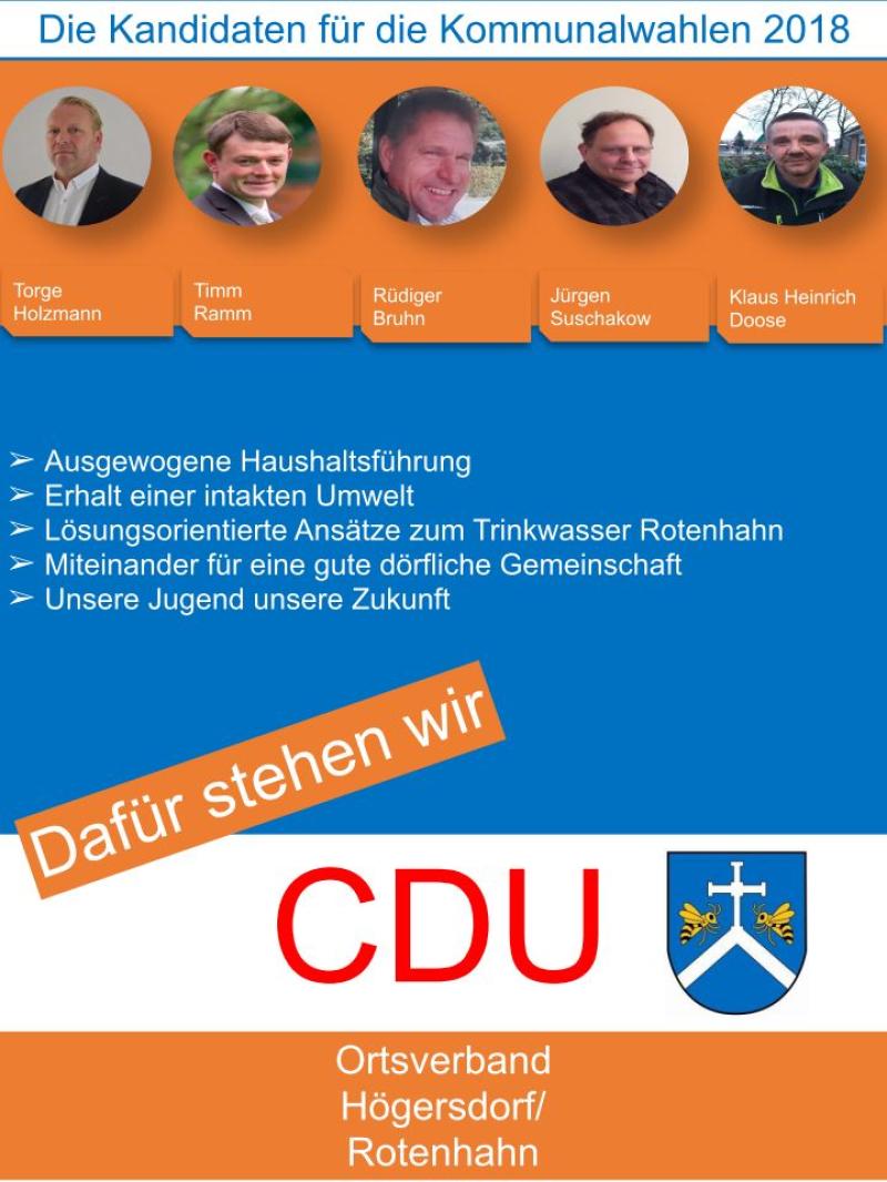 Bild: Kandidaten der CDU